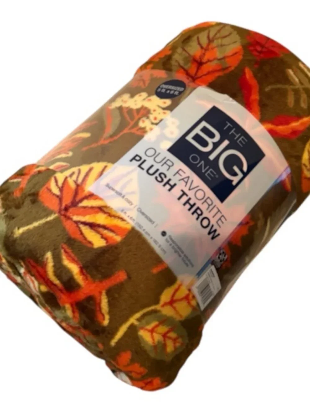 The Big One Fall & Harvest Oversized Supersoft Plush Throw 'Fall Leaves' 60